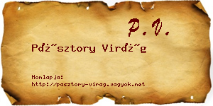 Pásztory Virág névjegykártya